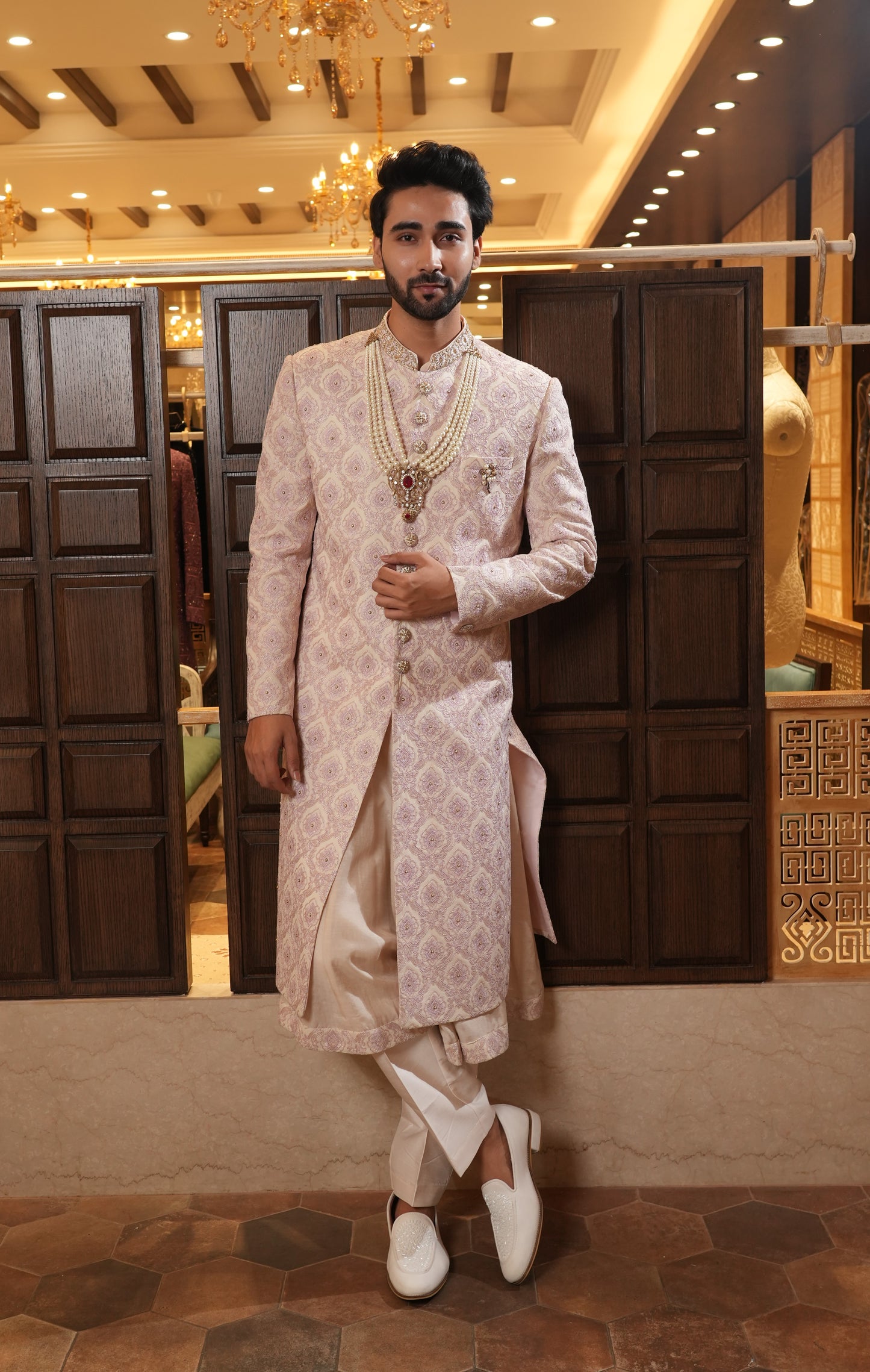 Lilac Colour Sherwani(ME-MSRW_90661)