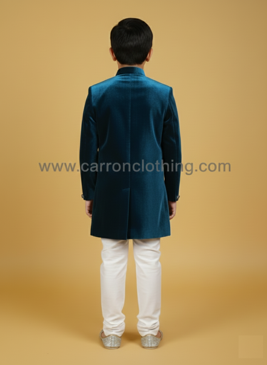 Teal Blue Colour Indo Western(BE-BINW_2064)