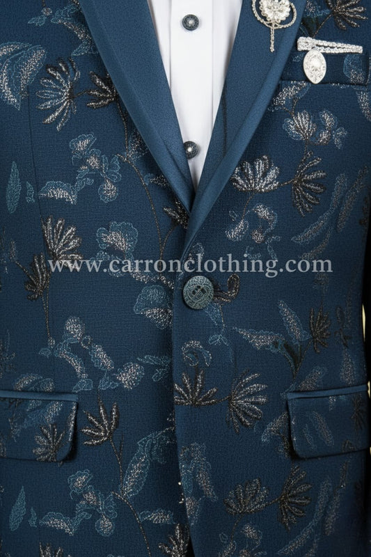 Peacock Blue Colour Coat Suit(BE-BCSU_2152)