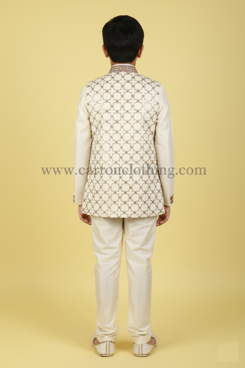 Cream Colour Indo Western(BE-BINW_4644)