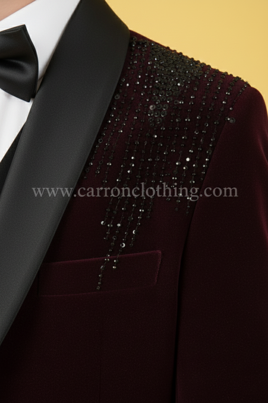 Wine Colour Coat Suit(BE-BCSU_480)