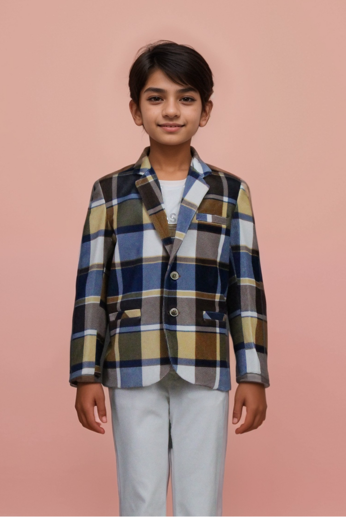 Blue Colour Blazer(BE-BBLZ_1534)