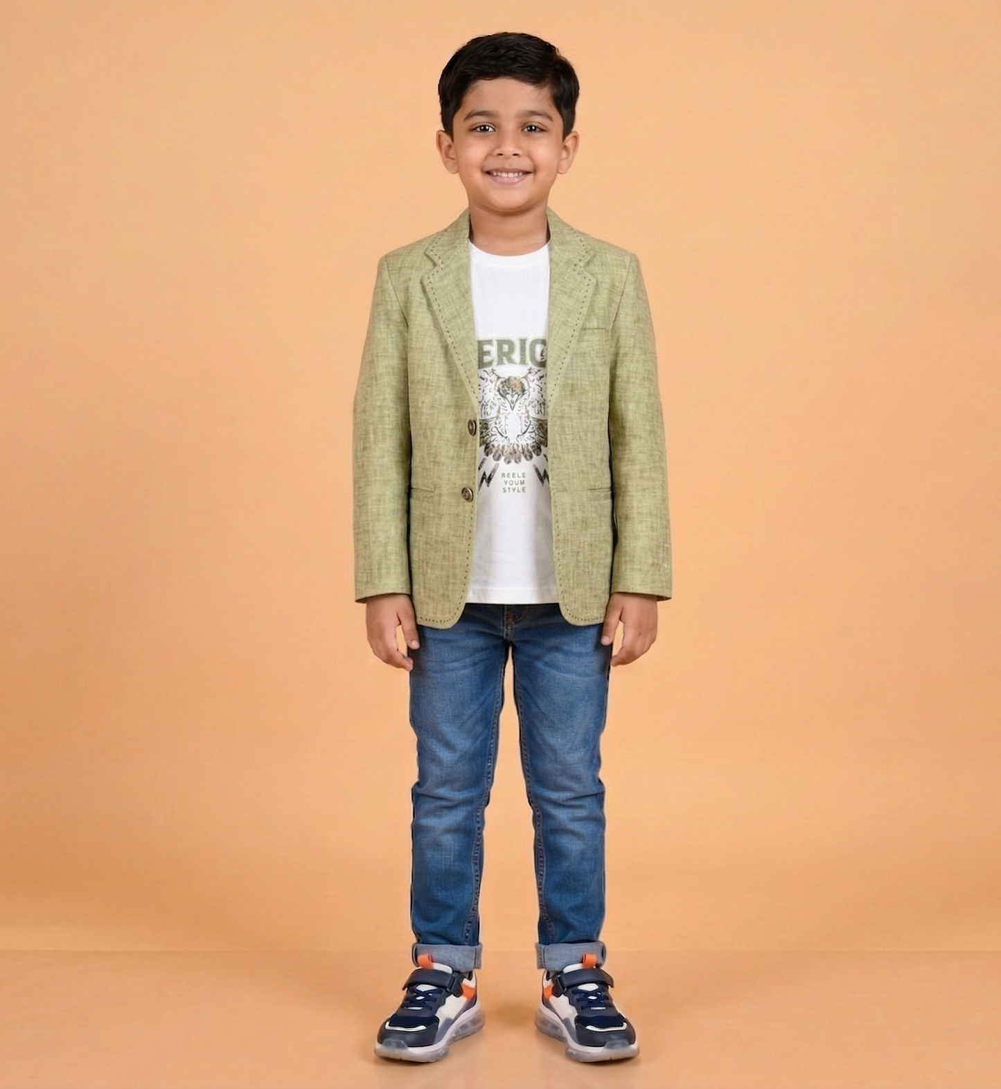 Olive Green Colour Blazer(BE-BBLZ_60219)