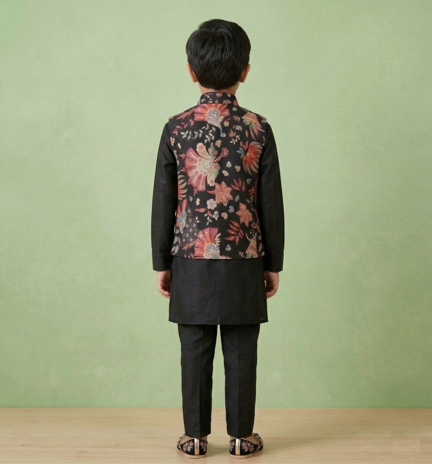 Black Colour Jacket Kurta Set(BE-BBUS_3332)