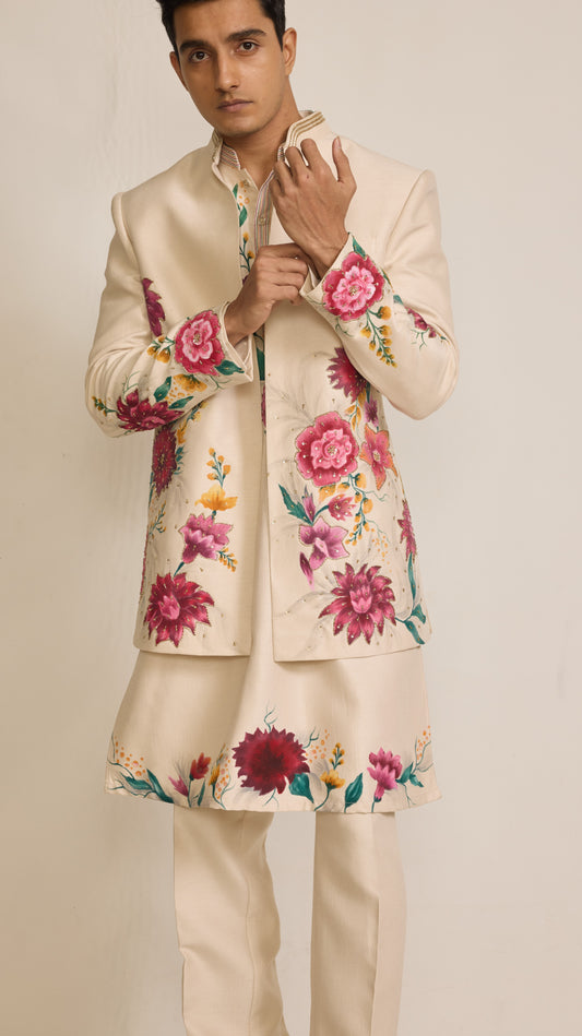 Cream Colour Indo western(ME-MINW_IW 549)