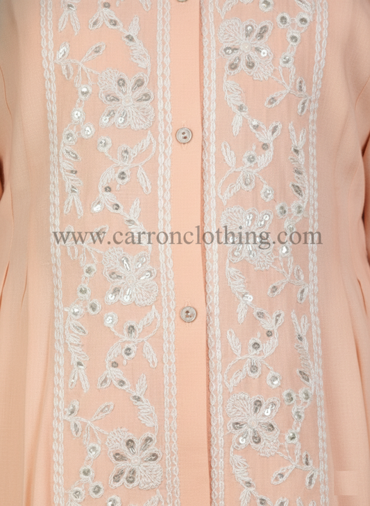 Peach Colour Kurti Set (GC-GKUS_1161)