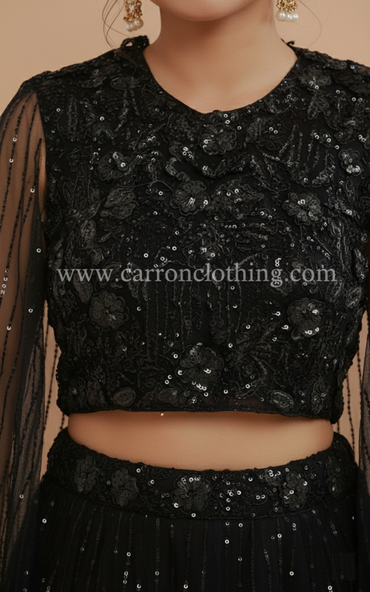 Navy Blue Colour Ghaghra Choli(GE-GGHC_1338)