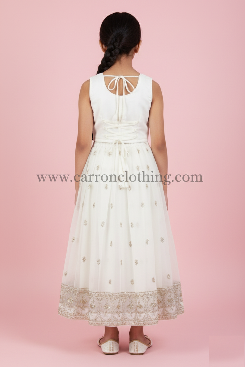 White Colour Ghaghra Choli(GE-GGHC_1517)