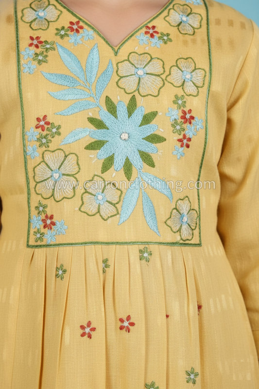 Mustard Colour Kurti Set (GC-GKUS_2007)