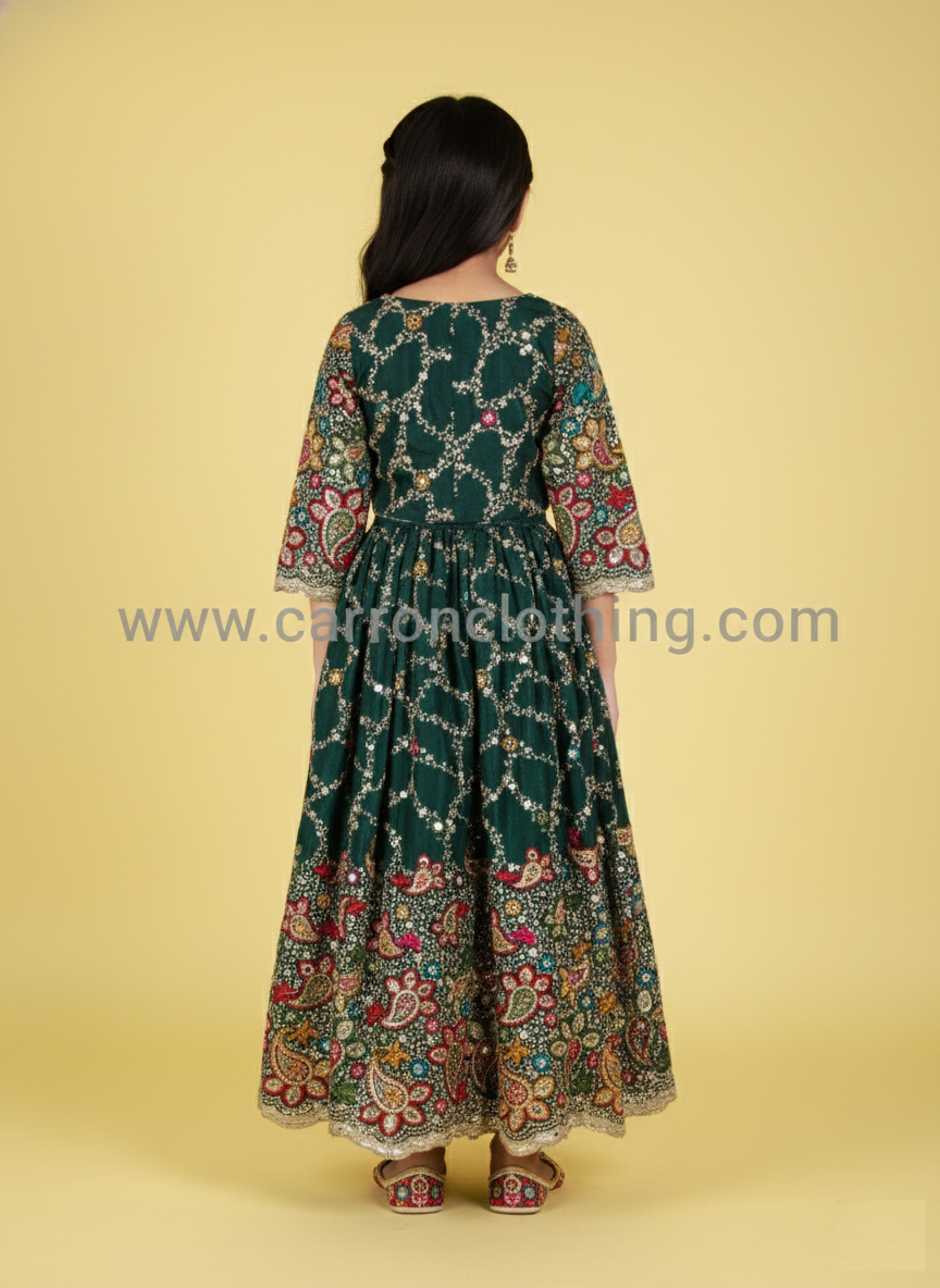 Green Colour Ghaghra Choli(GE-GGHC_3003)