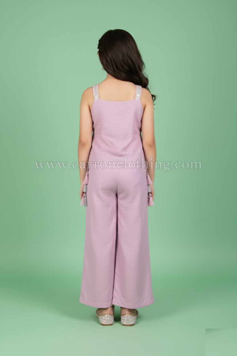 Pink Colour Plazo Set(GE-GPZS_3198)