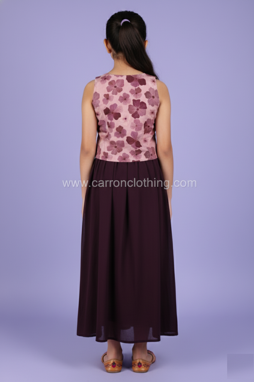 Wine Colour Chudidar(GE-GCHU_3239)