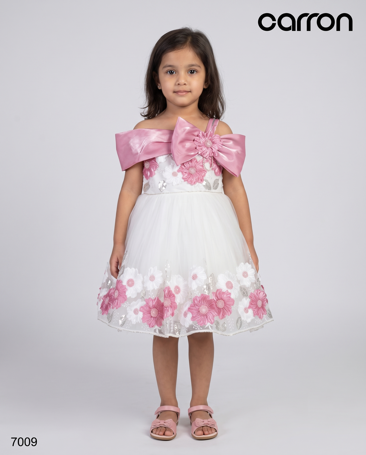 Pink Colour Party Frock(GE-GFRP_7009)