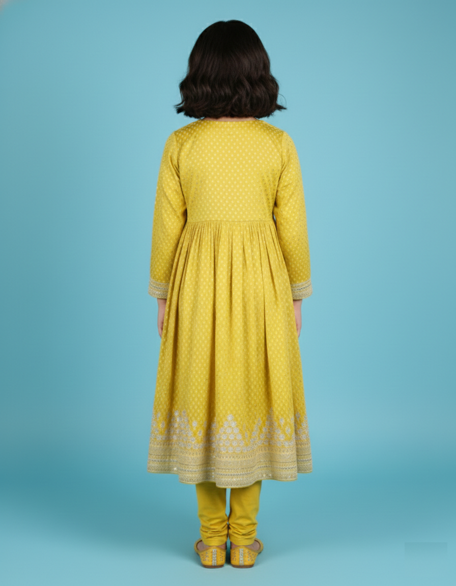 Yellow Colour Chudidar(GE-GCHU_4886)