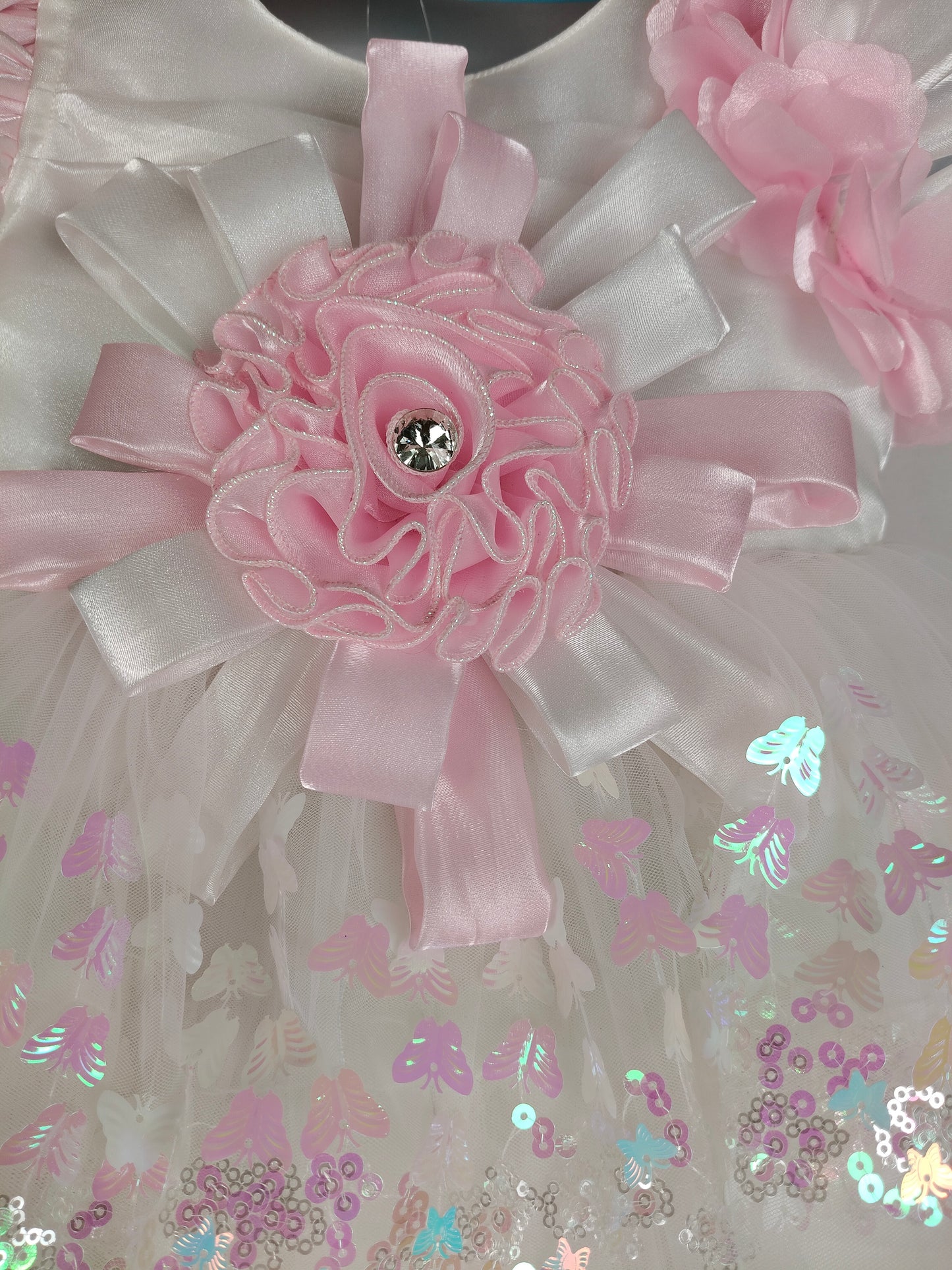 Pink Colour Party Frock(GE-GFRP_1001)