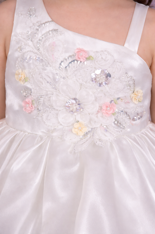 White Colour Party Frock(GE-GFRP_1480)