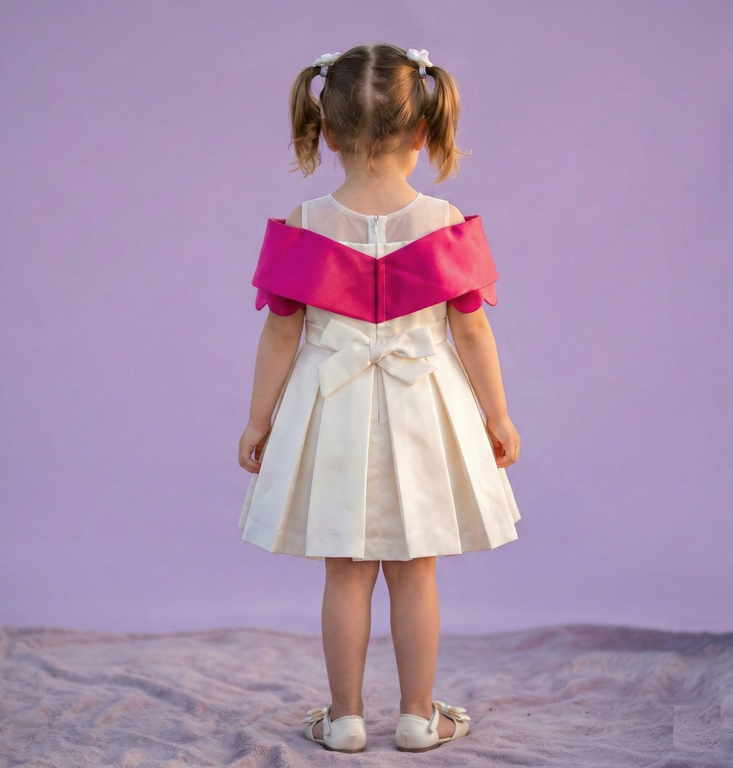 White Colour Party Frock(GE-GFRP_3443)