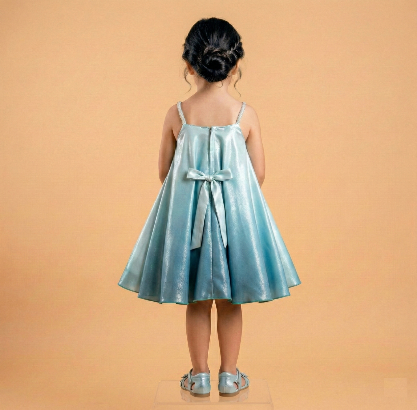 Blue Colour Party Frock(GE-GFRP_3459)