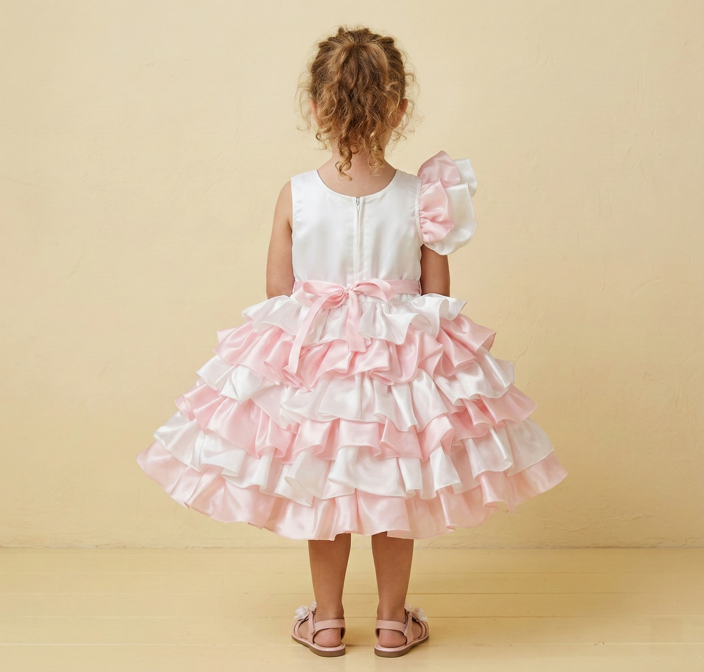 Pink Colour Party Frock(GE-GFRP_359)