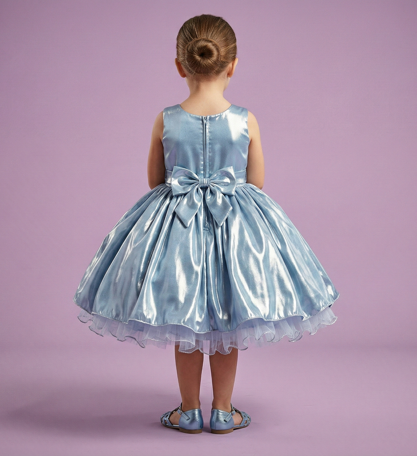 Blue Colour Party Frock(GE-GFRP_469)