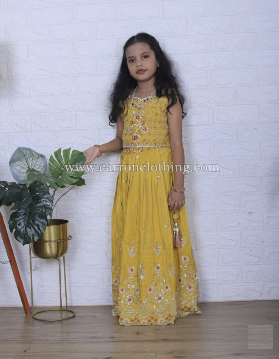 Gold Colour Ghaghra Choli(GE-GGHC_1018)