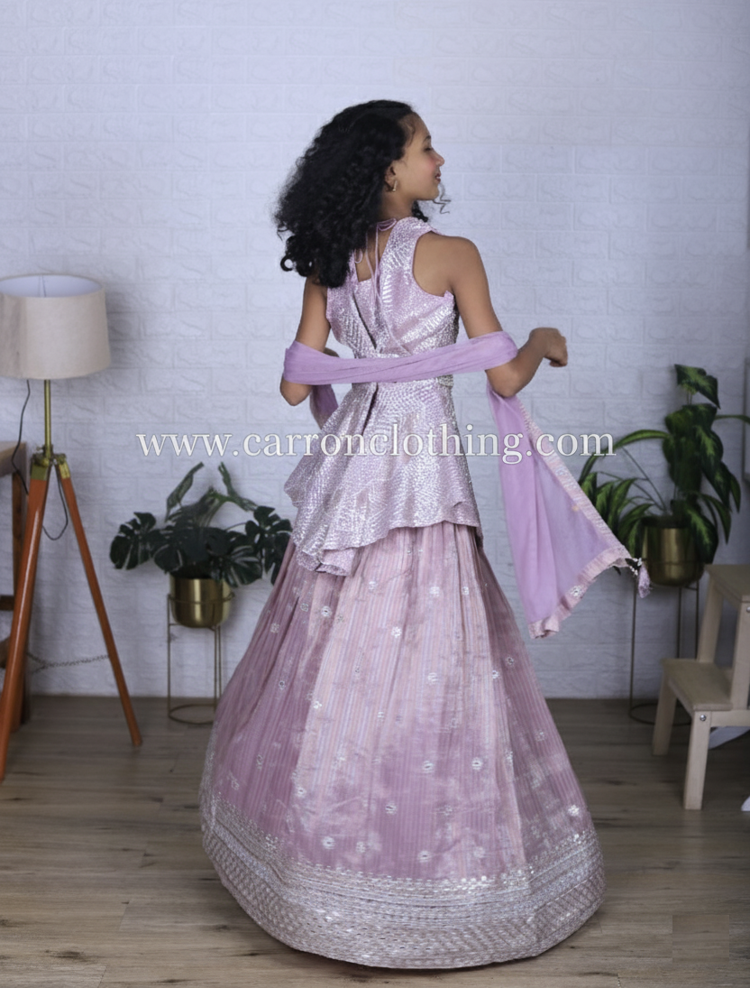 Purple Colour Ghaghra Choli(GE-GGHC_1226)