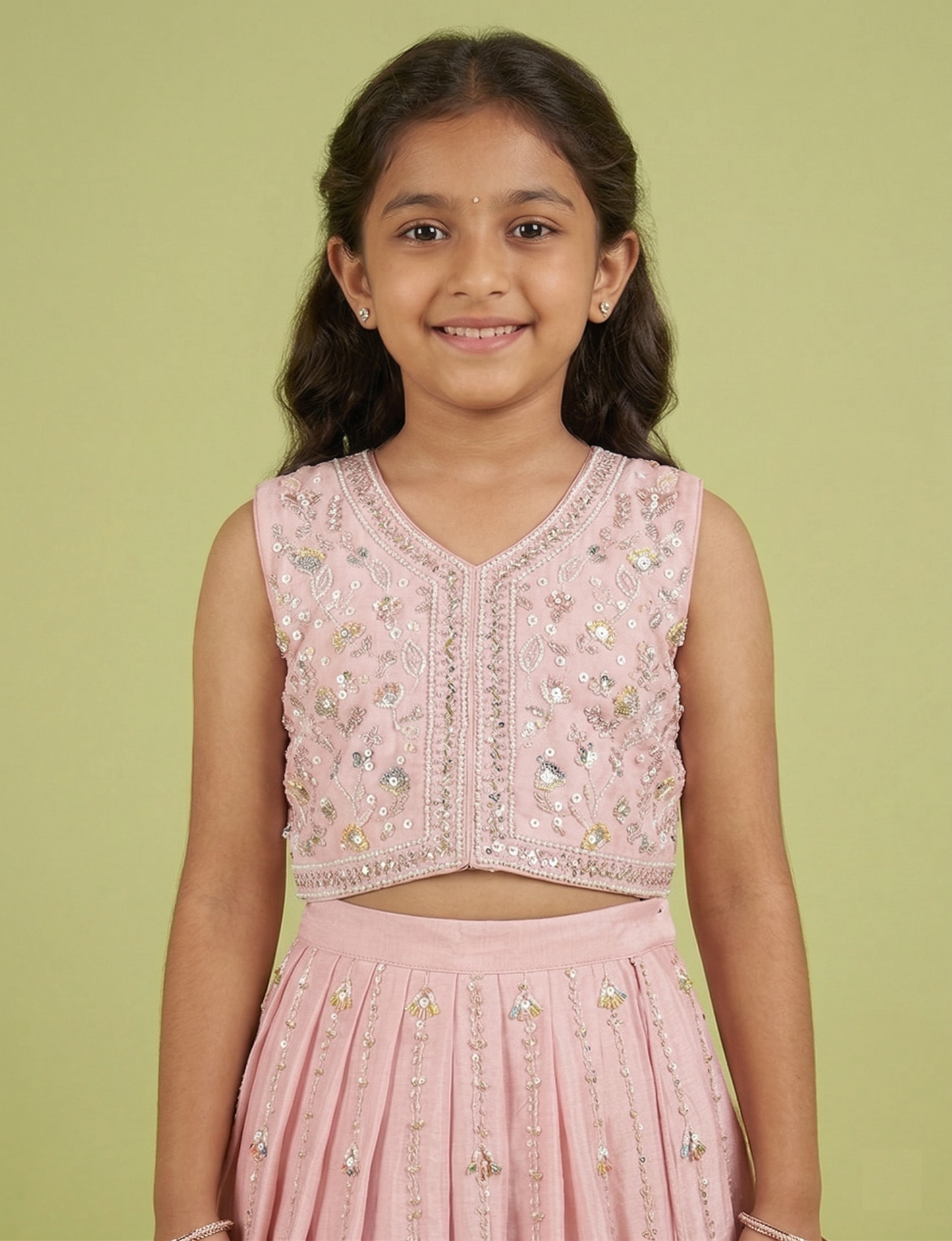 Pink Colour Ghaghra Choli(GE-GGHC_1874)