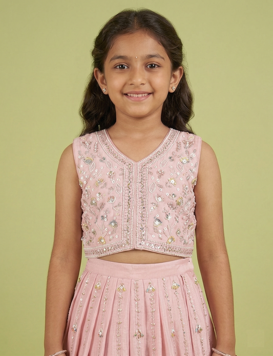 Pink Colour Ghaghra Choli(GE-GGHC_1874)