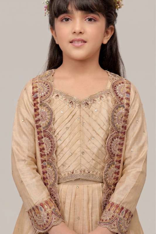 Beige Colour Ghaghra Choli(GE-GGHC_777)