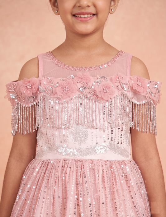 Blush Pink Colour Gown(GE-GGWN_10937)