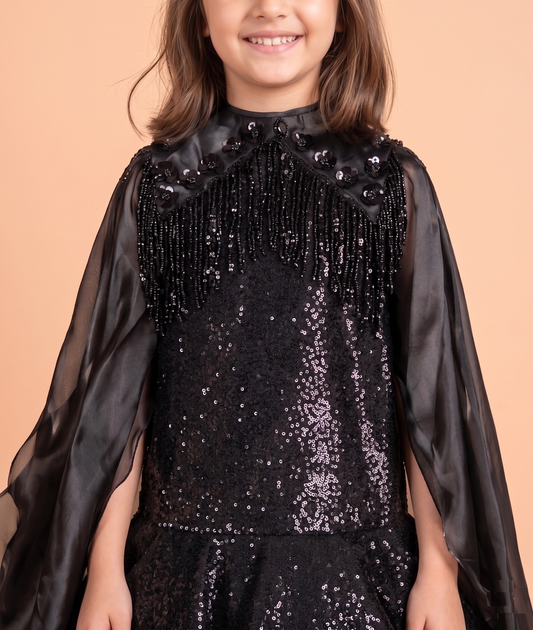 Black Colour Gown(GE-GGWN_6806)