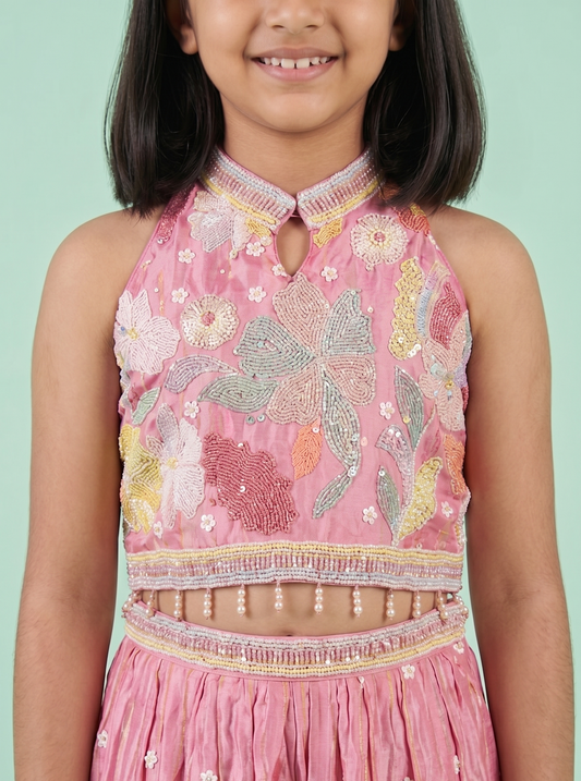 Pink Colour Plazo Set(GE-GPZS_1044)