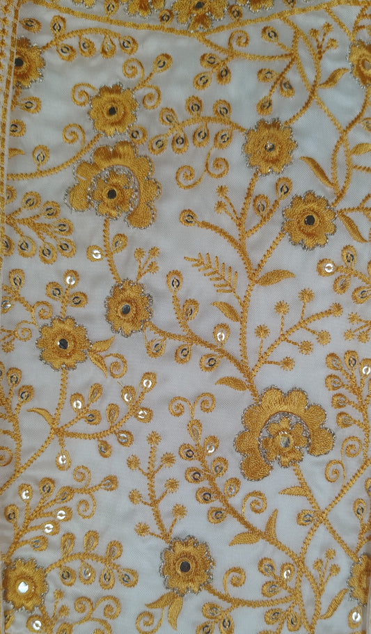 Ivory & Gold Colour Plazo Set(GE-GPZS_6303)