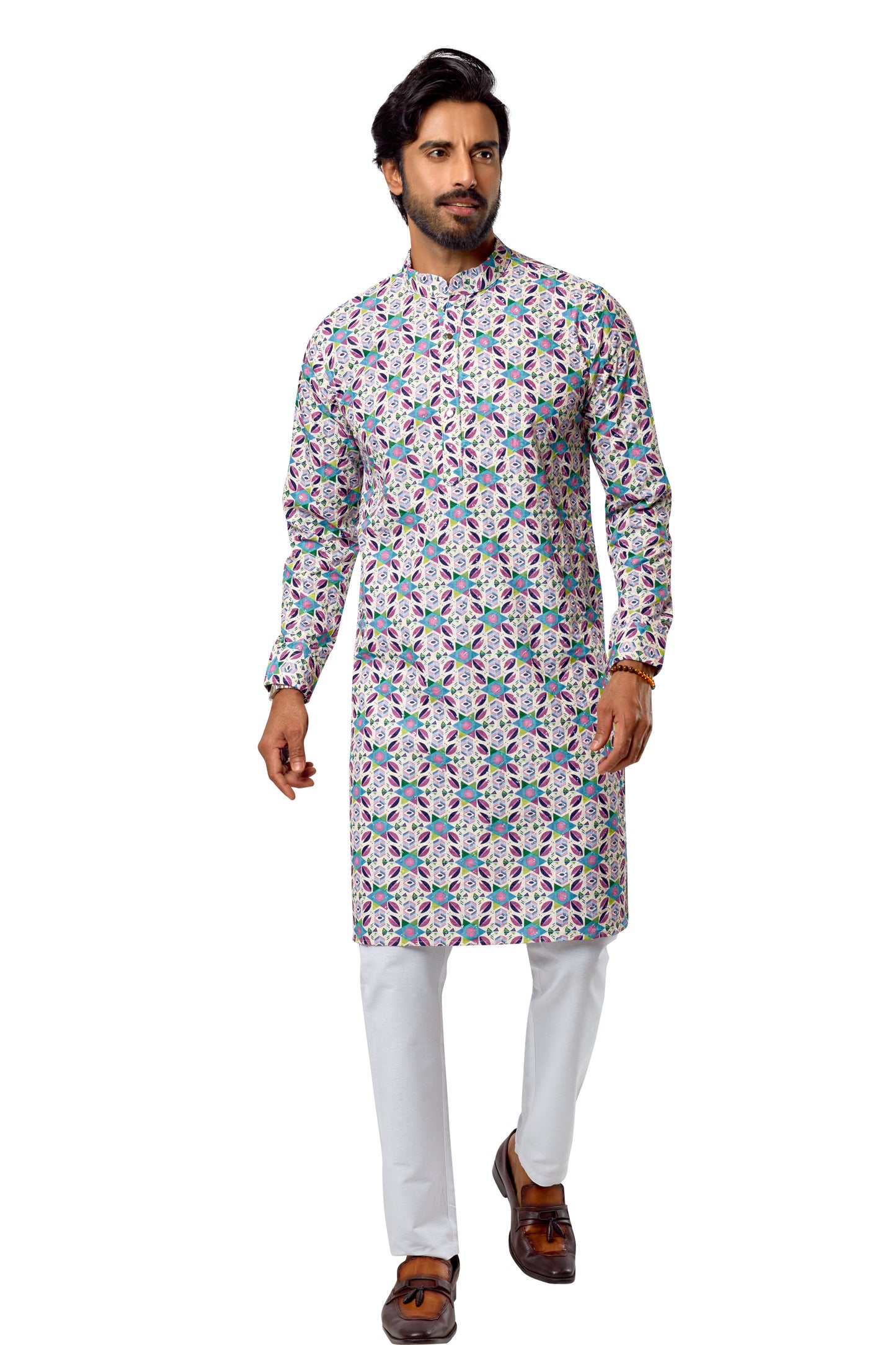 Multi Colour Kurta With Bottom(MC-MKUC_GKL-SEQUENCE L 352B)