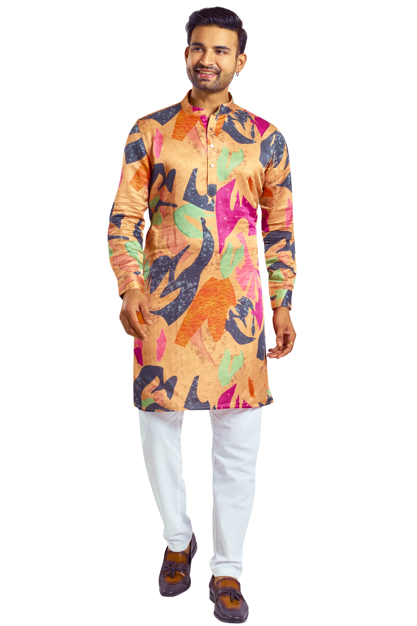 Multi Colour Kurta With Bottom(MC-MKUC_GKL-FEASTA L 226)