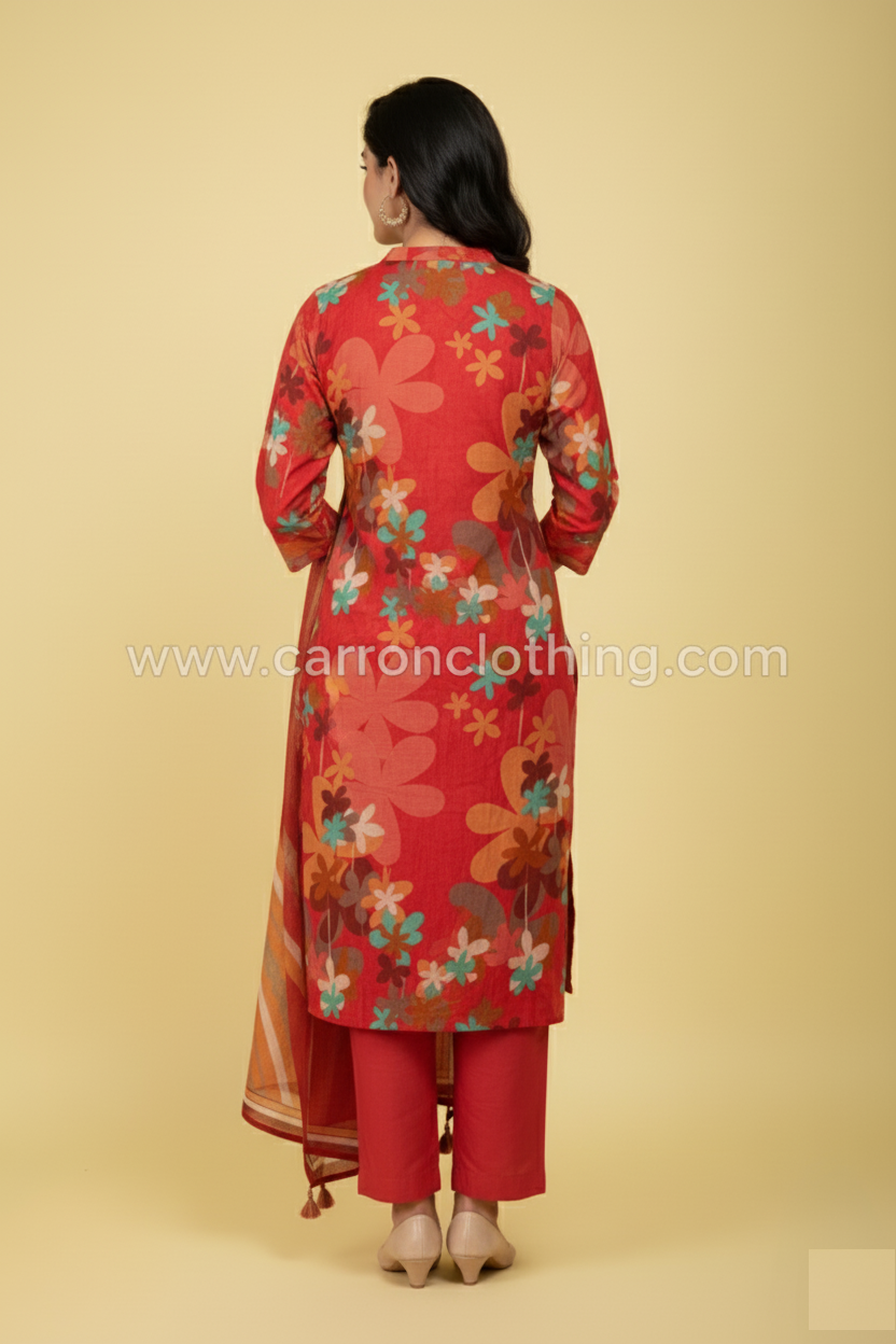 Rust Colour Kurti Set(LC-WKIS_765)