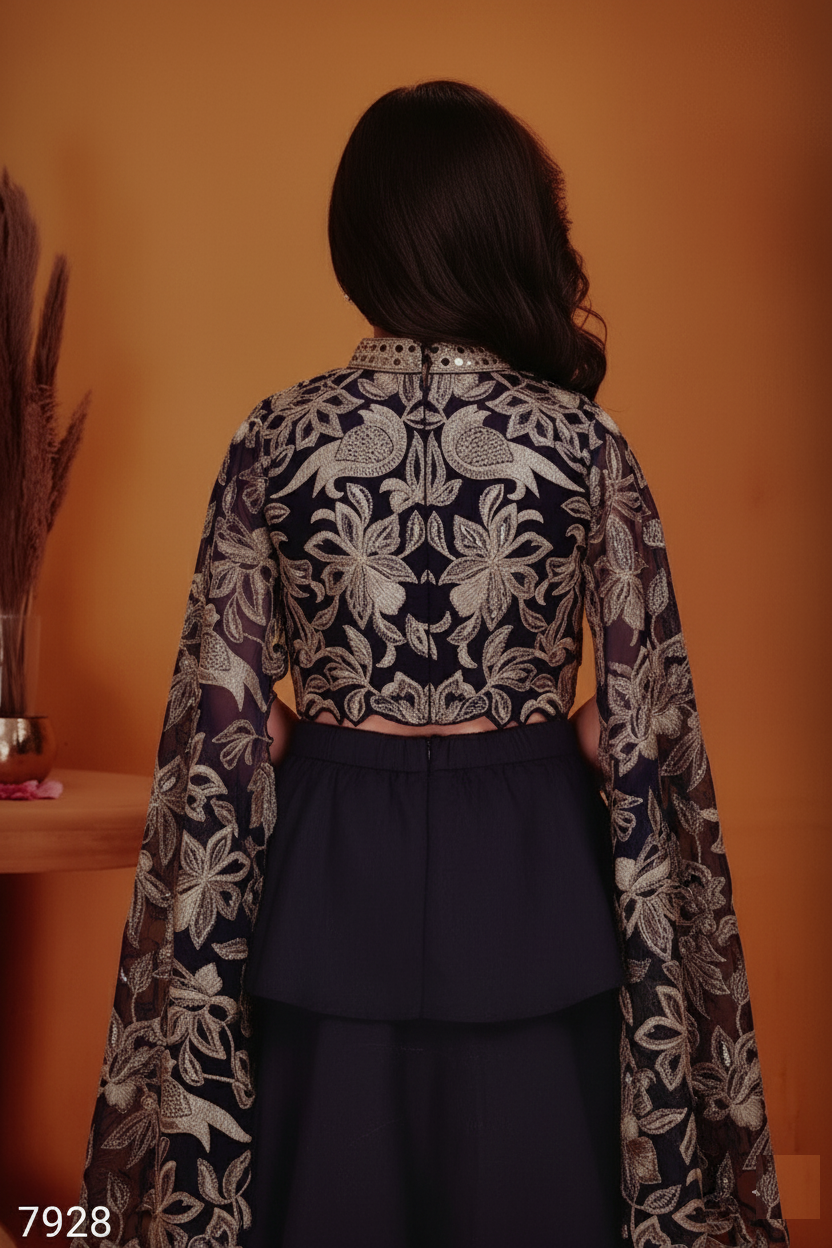 Purple Colour Ghaghra Choli(GE-GGHC_7928)