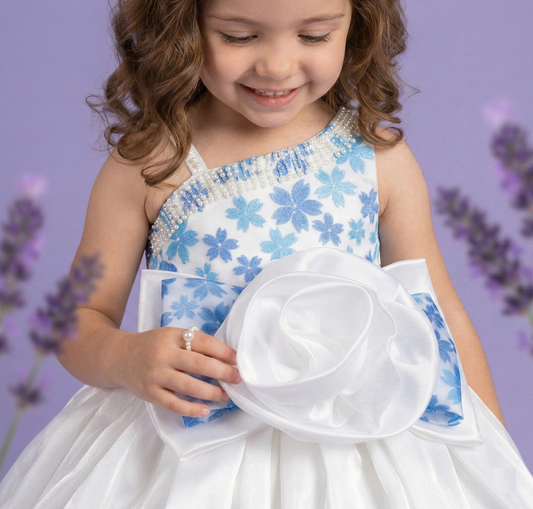 Blue Colour Party Frock(GE-GFRP_10918)