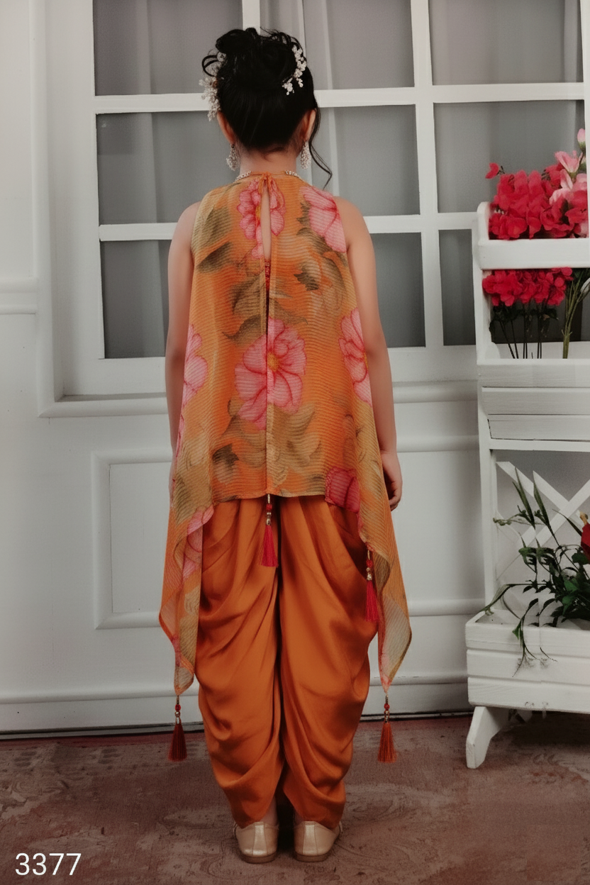 Orange Colour Chudidar(GE-GCHU_3377)