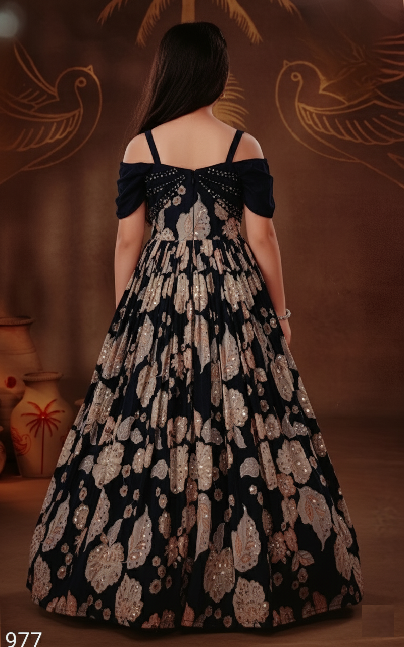 Blue Colour Gown(GE-GGWN_977)