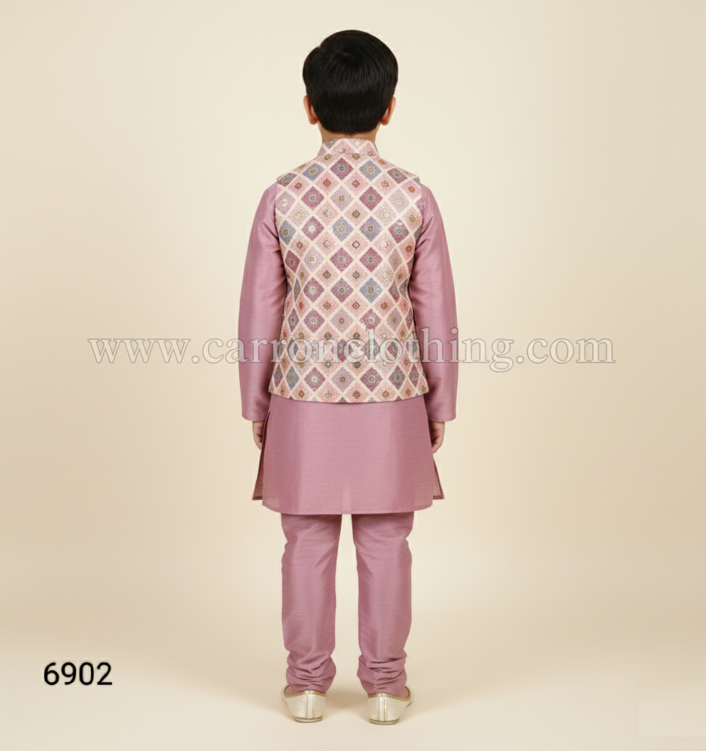 Onion Pink Colour Jacket Kurta Set(BE-BBUS_6902)