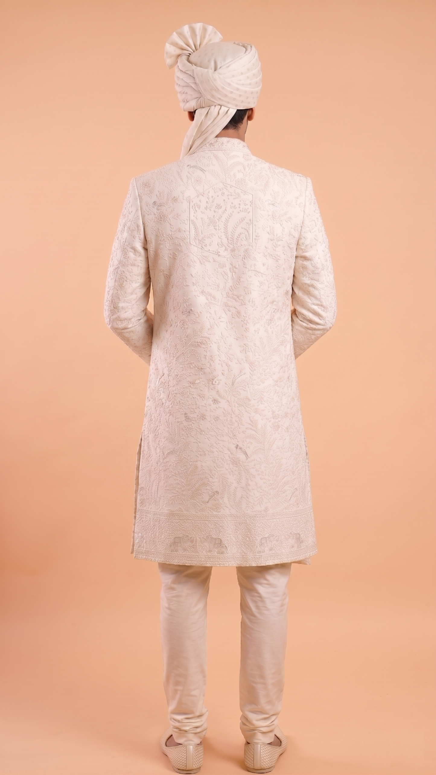 Cream Colour Sherwani(ME-MSRW_9043)