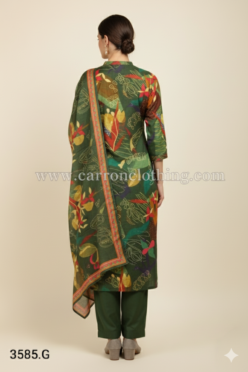 Multi Colour Kurti Set(LC-WKIS_3585.G)