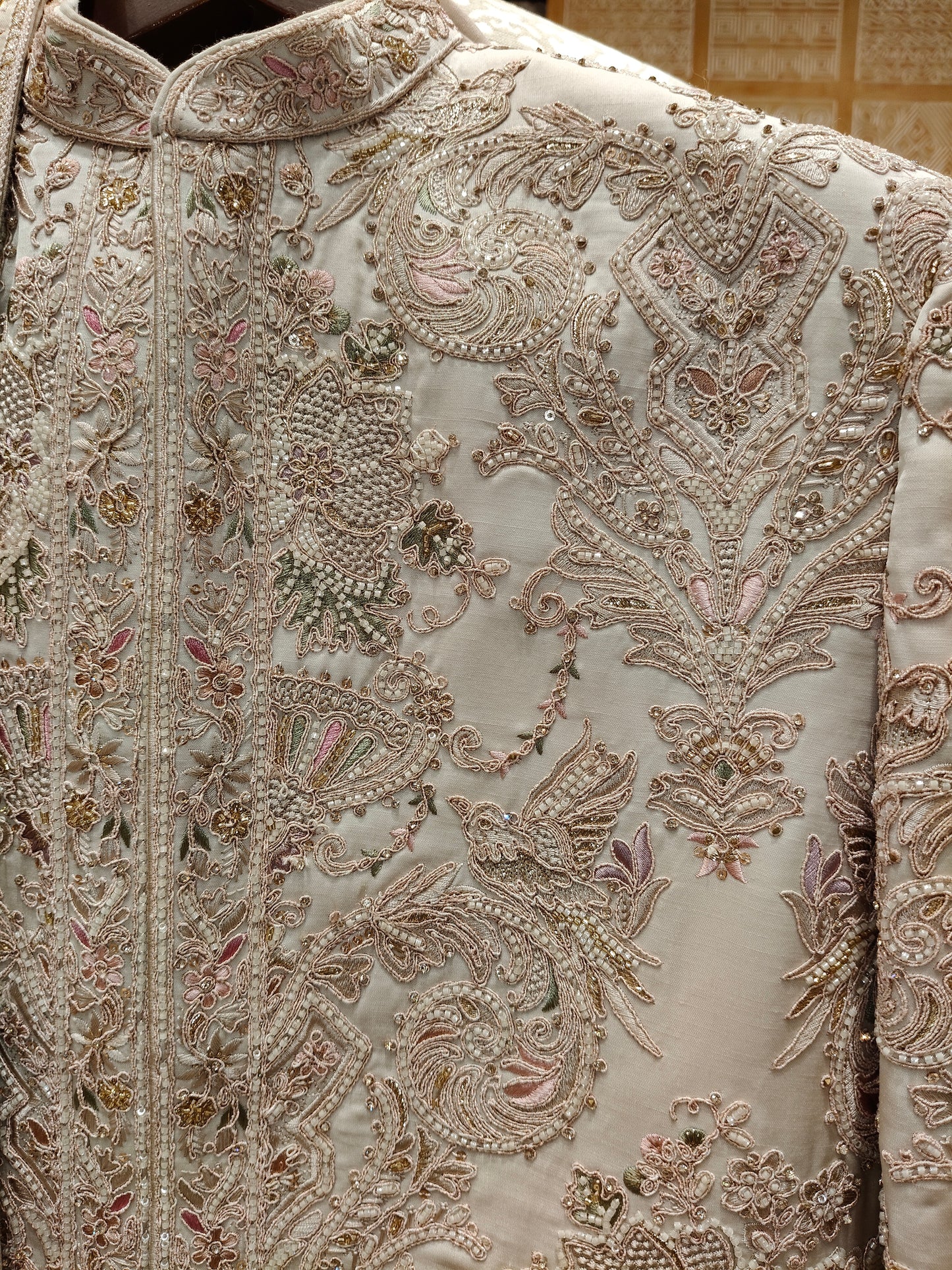 Soft Beige Colour Sherwani(ME-MSRW_MZ 5175 BA 1)