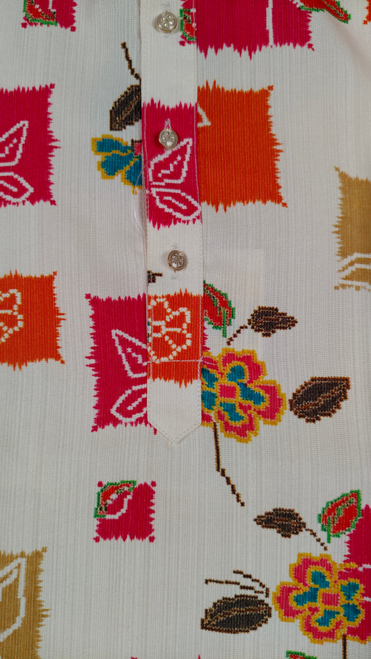 Multi Print Colour Kurta Set(BE-BKUS_3707)