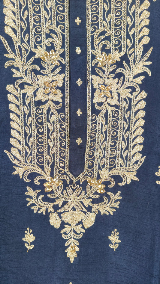Navy Blue Colour Kurta Set(ME-MKUS_5742)