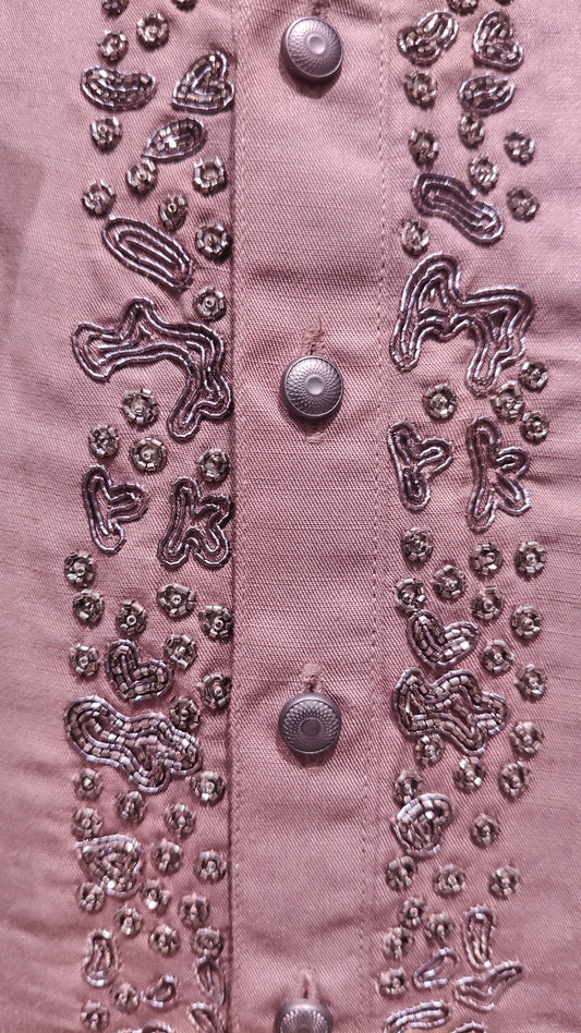 Onion Pink Colour Bundi Set(ME-MBUS_BS 832)