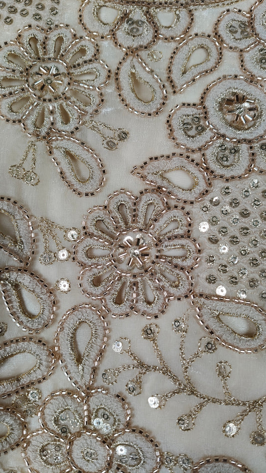 Cream Colour Plazo Set(GE-GPZS_6808)