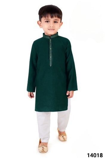 Bottle Green Colour Kurta Set(BE-BKUS_14018)