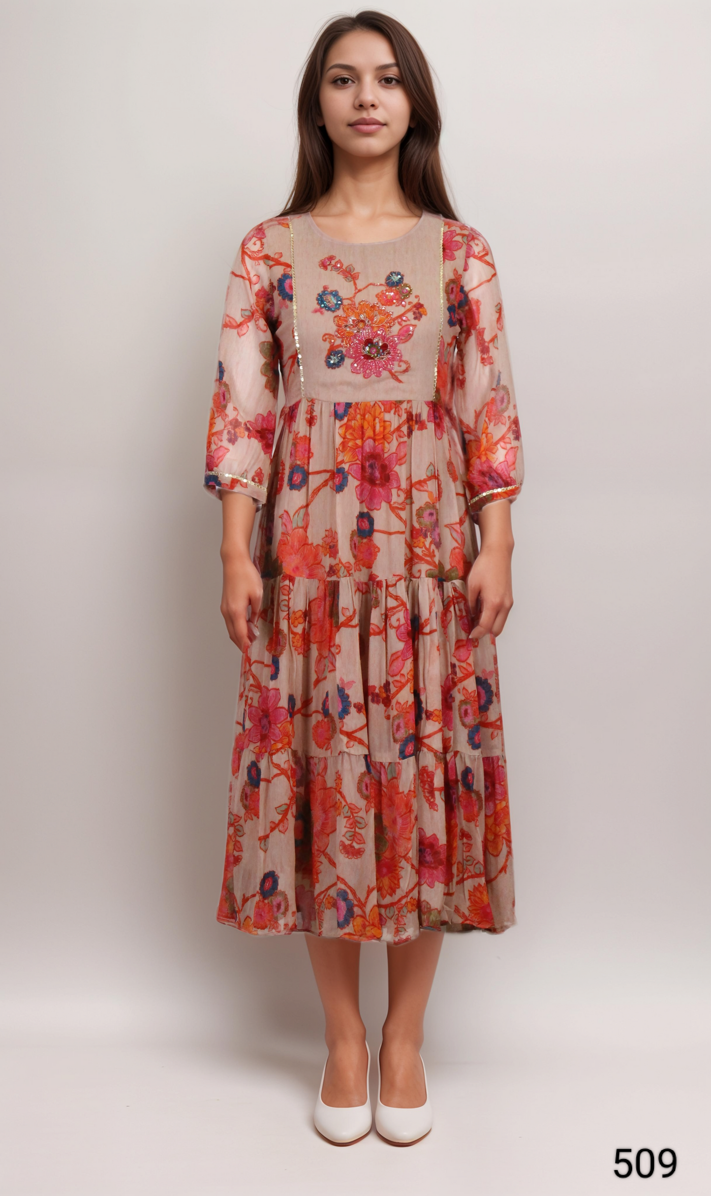 Beige Colour Casual Kurti(LC-WKIC_509)